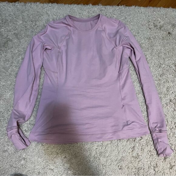 Lululemon it’s rulu run long sleeve pink peony size 8 - Picture 4 of 4